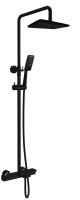 Душевая система с термостатом AltroBagno Lamberto 030417 NeOp чёрная