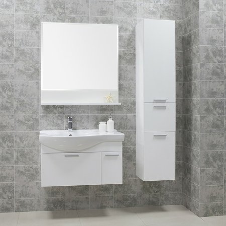 Тумба под раковину Aquaton Инди 80 1A188401ND010 подвесная Белая 