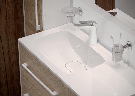 Смеситель Timo Olivia 3261/00-16F для раковины, хром-белый 