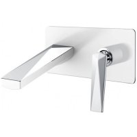 Смеситель встраиваемый для раковины Boheme Venturo 375-W Белый / хром