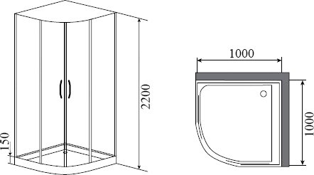 Душевая кабина Timo Impi H-517 