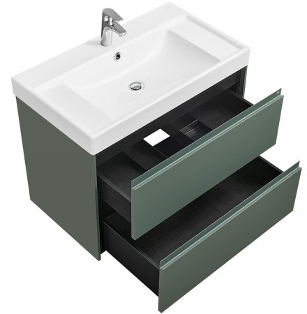 Тумба под раковину Roca Ona 80 A857630513 подвесная Зеленая матовая 