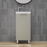 Тумба напольная Style Line "СОЛО" универсальная (Como 40) Санд серая галька