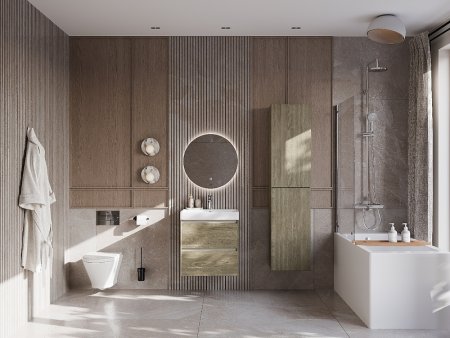 Тумба под раковину Roca Ona 60 A857613511 подвесная Темный вяз 