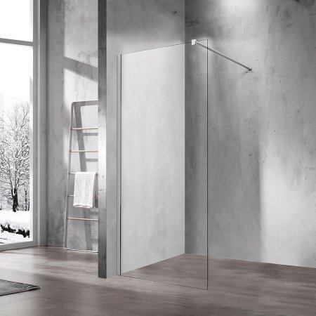 Душевая перегородка Vincea Walk-In 80 VSW-1H800CL профиль Хром стекло прозрачное 