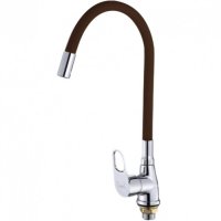 Смеситель для кухни с гибким изливом HANSEN H59004U Хром/Коричневый