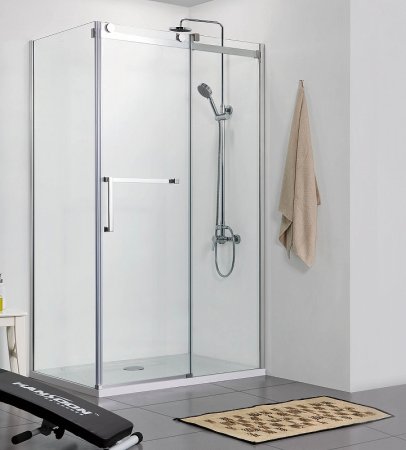 Душевой уголок Azario Vancouver 120х80 AZ-NKF1131 R 800 профиль Серебро стекло прозрачное 