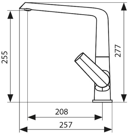 Смеситель для кухни Kaiser Areva 08044 Хром 