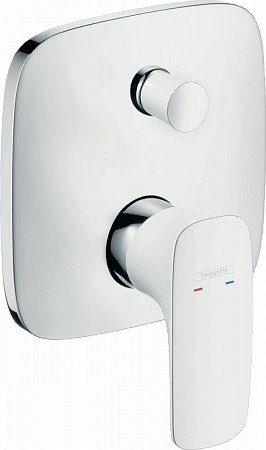 Смеситель Hansgrohe PuraVida 15447400 для ванны белый, хром 