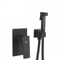 Гигиенический душ со смесителем Rose R1005H, черный