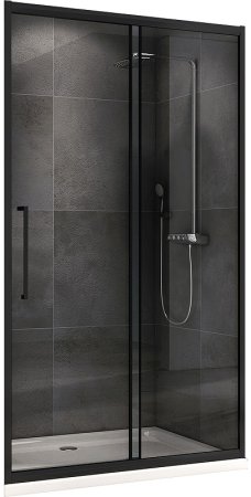 Душевая дверь Abber Schwarzer Diamant 110 AG30110BH профиль Черный стекло прозрачное 