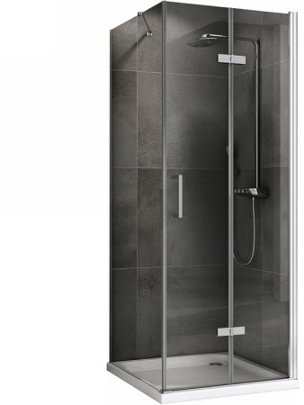 Душевой уголок Abber Zart 90x80 AG08090P-S81 профиль Хром стекло прозрачное 