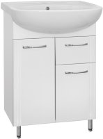 Тумба под раковину Style Line Эко Стандарт 11 Эрика 61 Белый глянец