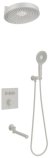 Душевая система встраиваемая с термостатом Bronze de Luxe OMG! 1011W, белый 