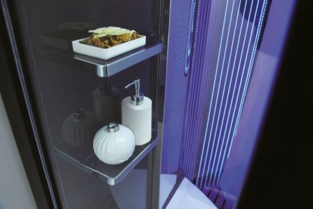 Душевая кабина Orans SR-89106S черная, с баней 