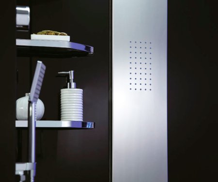 Душевая кабина Orans SR-89106S черная, с баней 