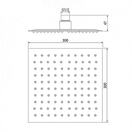 Верхний душ WeltWasser WW HS 30S 10000000941 Хром 