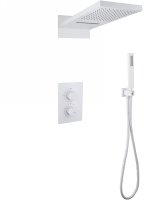 Душевая система Abber Weiss Insel AF8052W с термостатом Белая