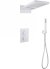 Душевая система Abber Weiss Insel AF8052W с термостатом Белая 