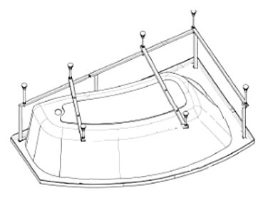Акриловая ванна Excellent Newa 160x95 левая 