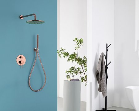 Душевая система Abber Wasser Kreis AF8118RG Розовое золото 