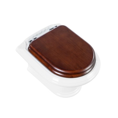 Унитаз подвесной Cezares King Palace, с крышкой-сиденьем CZR-T-163-W-S-CR 