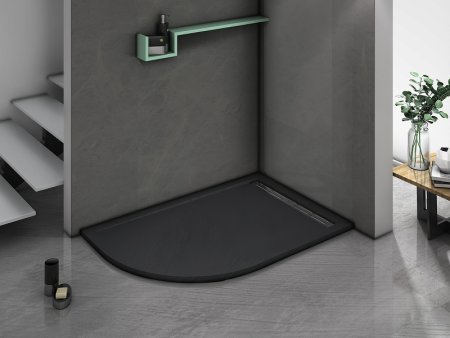 Душевой поддон из искусственного камня WeltWasser WW TRR 12090 STONE-BL R 120x90 10000004390 Черный 