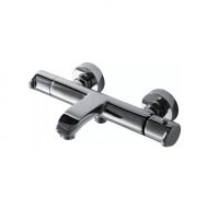 Смеситель для ванны с термостатом Bravat Waterfall F673114C-01A-RUS, хром
