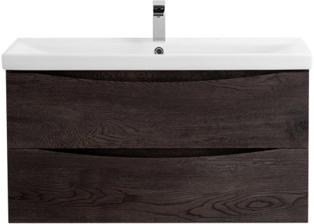 Тумба с раковиной BelBagno MARINO-CER-900-2C-SO-RNG-P Rovere Nature Grigio 