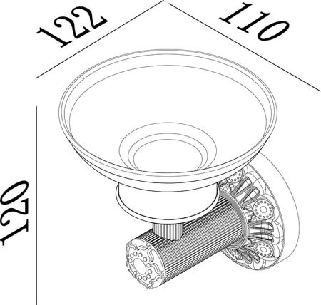 Мыльница Zorg Antic A 36 BR 