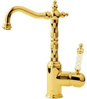 Смеситель для раковины Boheme Murano 282-MR-W Золото