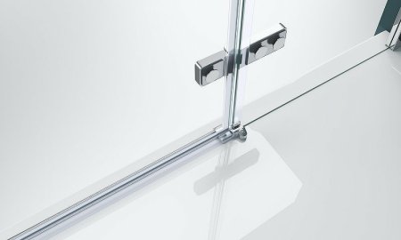Душевая дверь BelBagno Kraft 100 KRAFT-B-12-60/40-C-Cr-L профиль Хром стекло прозрачное 
