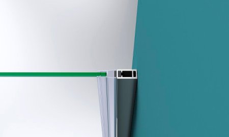 Душевая дверь BelBagno Kraft 100 KRAFT-B-12-60/40-C-Cr-L профиль Хром стекло прозрачное 