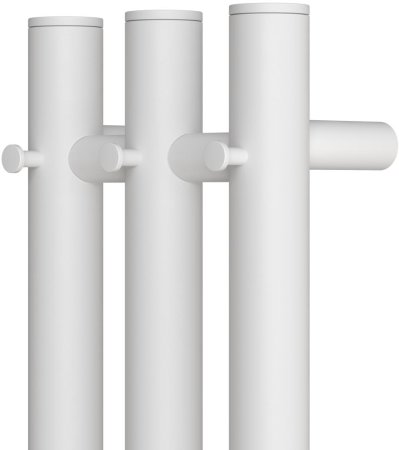 Полотенцесушитель электрический Point Деметра PN12822W П3 120x1200 диммер справа, белый 