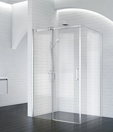 Душевой уголок BelBagno Acqua 130х90 ACQUA-AH-1-130/90-C-Cr профиль Хром стекло прозрачное 
