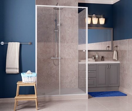 Душевой уголок WasserKRAFT Rhin 44S07 120x90 см, белый 