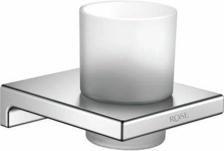 Стакан для ванной комнаты Rose RG1812, хром 