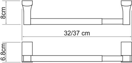 Держатель бумажных полотенец WasserKRAFT Exter K-5291 (ранее K-5222D) 