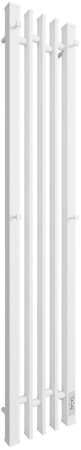 Полотенцесушитель электрический APEXTERMO Delta DL10113WM 1100x180 с крючками, белый матовый 