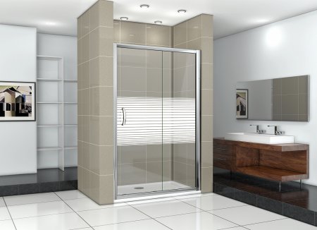 Душевая дверь в нишу Good Door Infinity WTW-140-S-CH 