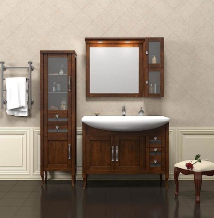 Шкаф пенал Opadiris Мираж 45 L 00-00000053 Светлый орех 