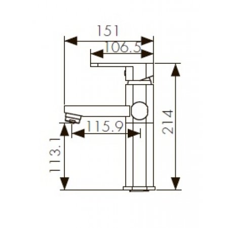 Смеситель для раковины Kaiser Sonat 34711 Хром 