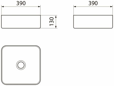 Раковина-чаша Point Меркурий 40 PN43831 Белая 
