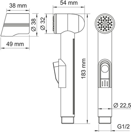 Гигиенический душ WasserKRAFT A081 