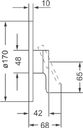 Смеситель Villeroy & Boch O.novo TVS10435200061 для душа 