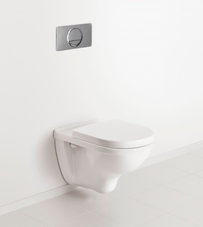 Унитаз подвесной Villeroy & Boch ONovo 5660HRR1 alpin, безободковый 