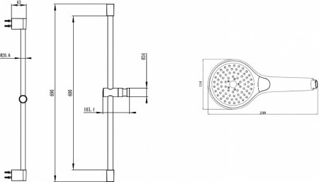 Душевой гарнитур Villeroy & Boch Embrace Plus TVS1086000361 