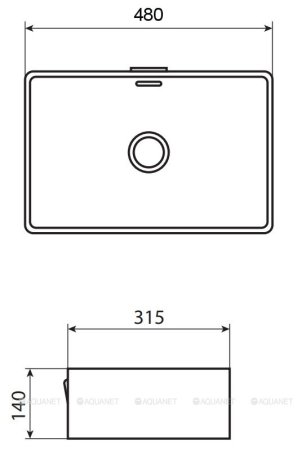 Раковина-чаша Allen Brau Fantasy 48 4.11002.20 Белая 
