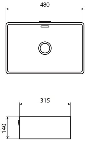 Раковина-чаша Allen Brau Fantasy 48 4.11002.20 Белая 
