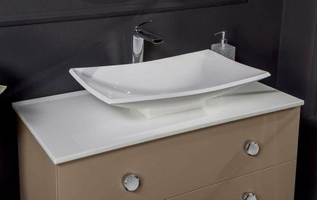 Столешница под раковину Boheme Armadi Art NeoArt 110 851-110 Белая 